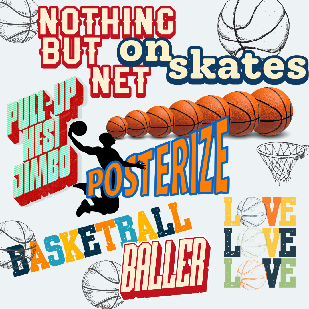 Collage of the best All Star Rally basketball stickers