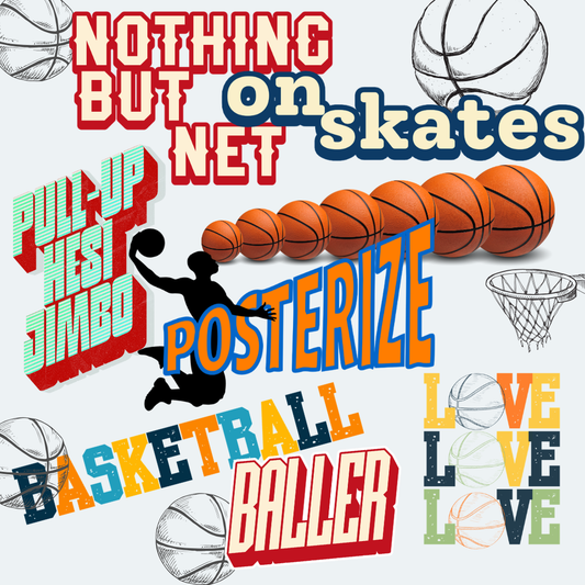 Collage of the best All Star Rally basketball stickers