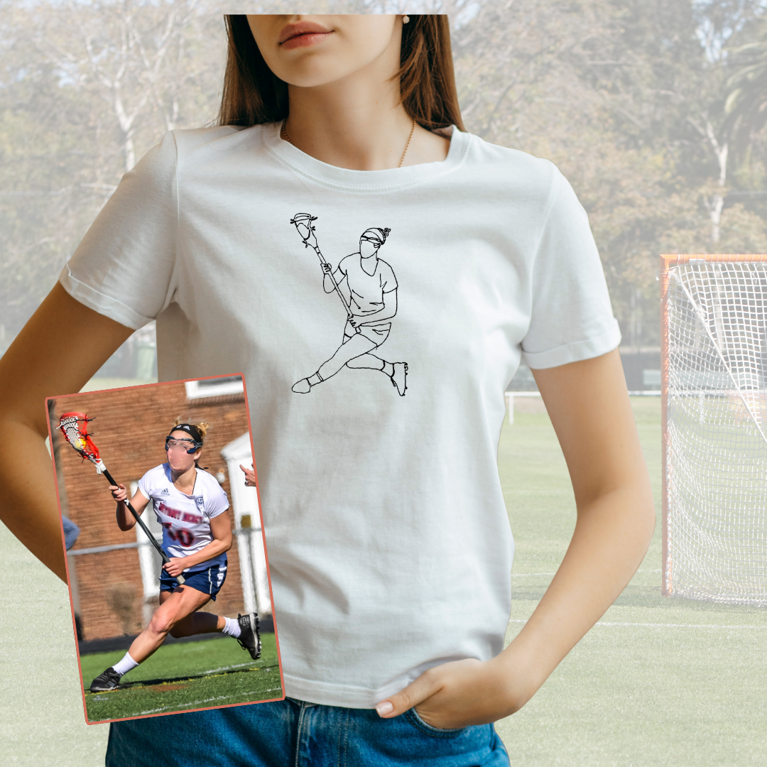 Embroidered Lacrosse T-Shirt